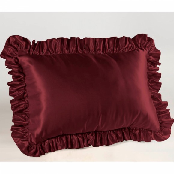 Satin Ruffled Pillow Sham