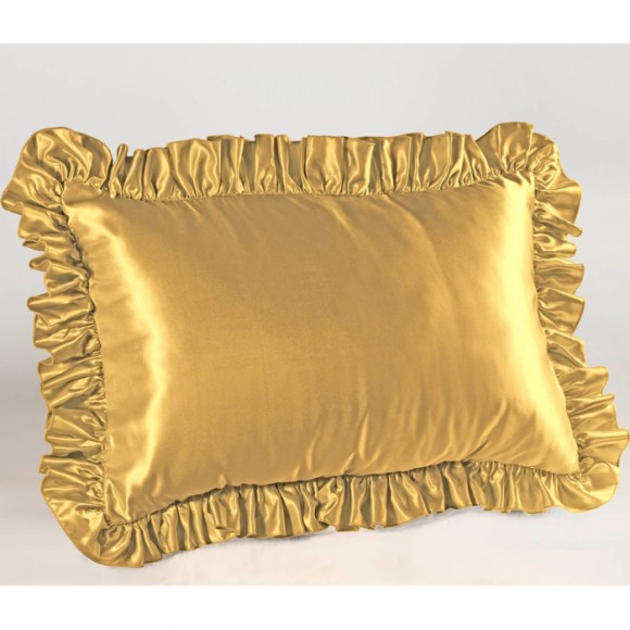 Satin Ruffled Pillow Sham