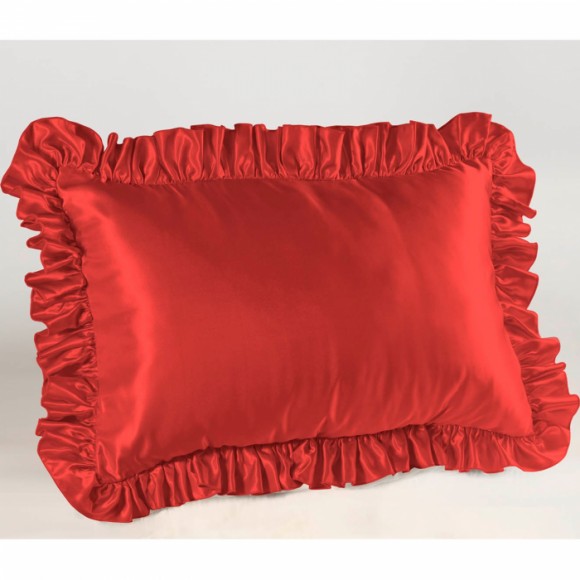 Satin Ruffled Pillow Sham
