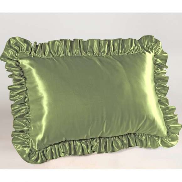 Satin Ruffled Pillow Sham