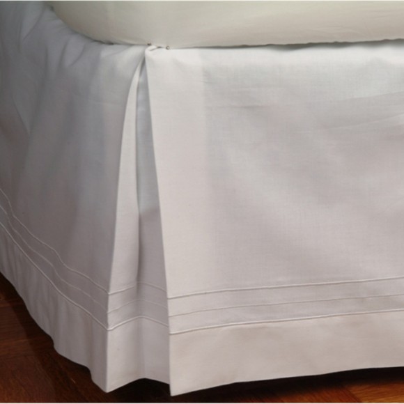 Harmony Lane Bed Rock – Bett Rock Mit 21 Zoll Drop, King-Größe, Weiß, Geteilte Ecken, Aus Baumwollmix
