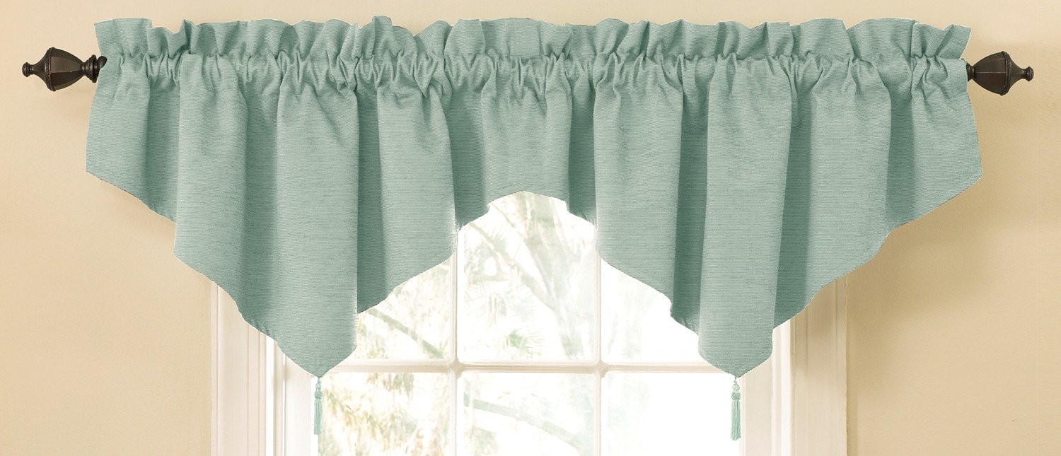Waverly Sound Asleep Room Darkening Rod Pocket Ascot Valance