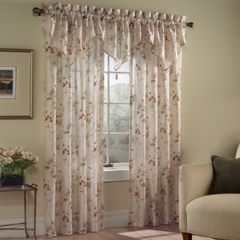 Chantelle Voile Floral Curtain Panel