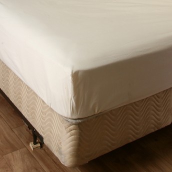 Unbleached  Fitted Mattress Cover