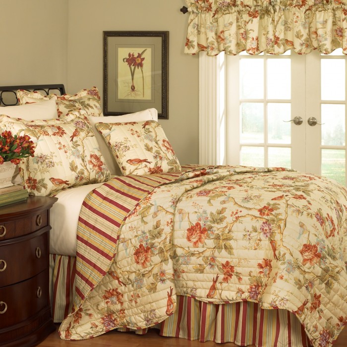 Waverly Charleston Chirp Quilt 3pc Twin Set