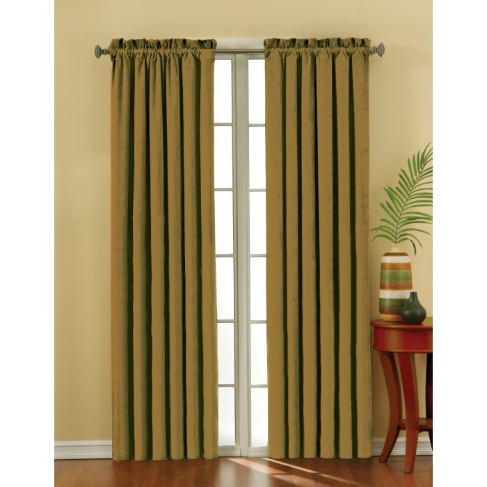 Eclipse Suede Thermaback Blackout Curtain Panel Shopbedding Com